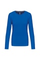 Dames T-shirt lange mouw Kariban K383 LIGHT ROYAL BLUE